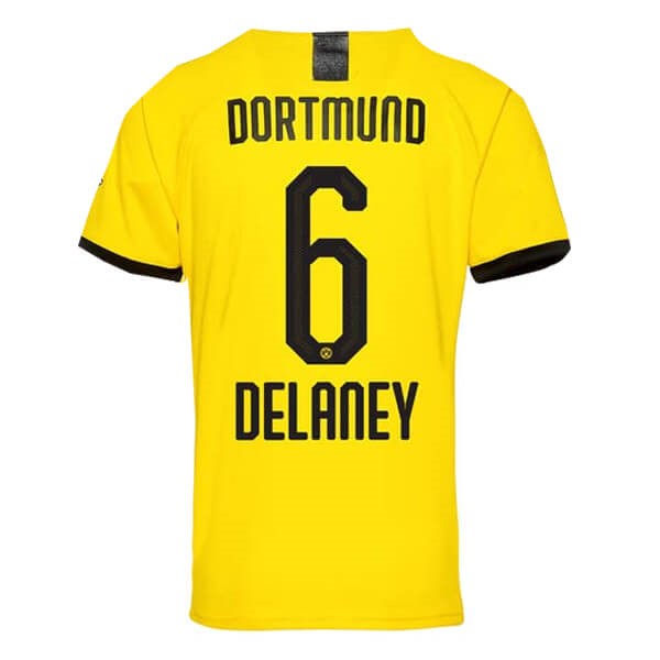Thailand Trikot Borussia Dortmund NO.6 Delaney Heim 2019-20 Gelb Fussballtrikots Günstig
